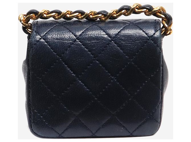 Chanel Mini charm per borsa blu navy - vista 3