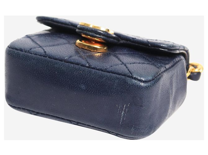 Chanel Mini charm per borsa blu navy - vista 5