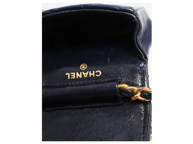 Chanel Mini charm per borsa blu navy - vista 7
