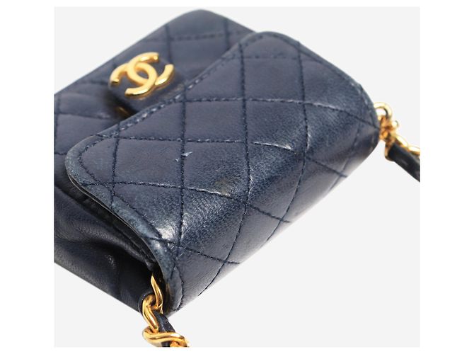 Chanel Mini charm per borsa blu navy - vista 8