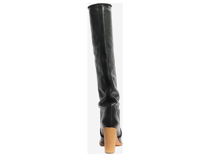Isabel Marant Black leather knee-high boots - size EU 38 - view 3