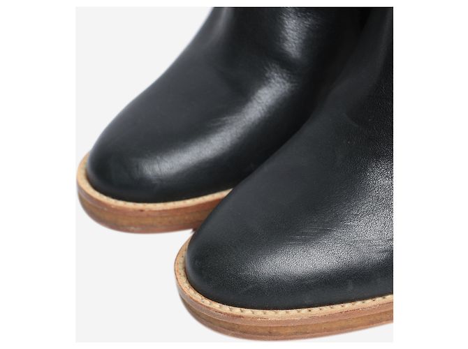 Isabel Marant Black leather knee-high boots - size EU 38 - view 5