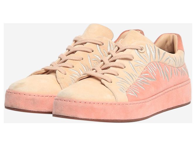 Loro Piana Suede-Sneaker Pink Nuages - Größe EU 38 (UK 5) - Ansicht 2