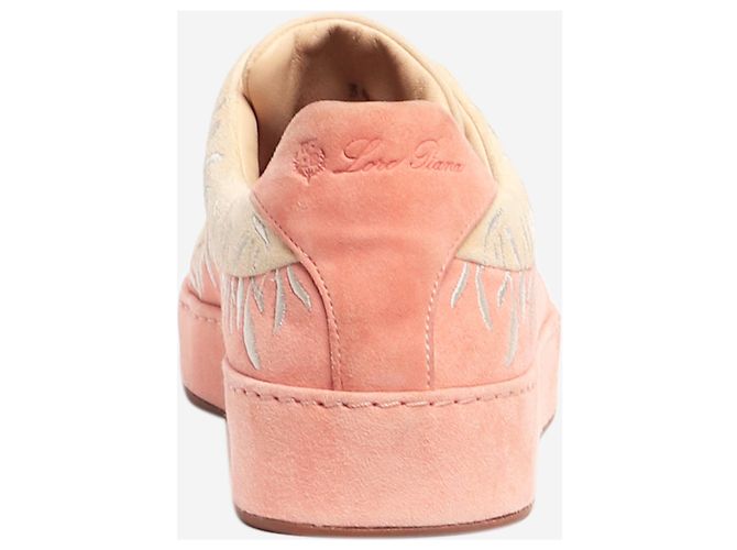 Loro Piana Suede-Sneaker Pink Nuages - Größe EU 38 (UK 5) - Ansicht 3