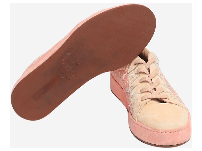 Loro Piana Suede-Sneaker Pink Nuages - Größe EU 38 (UK 5) - Ansicht 7