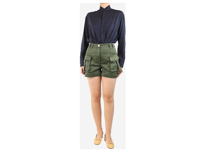 Balmain Grüne Cargo-Shorts - Größe UK 10 - Ansicht 2