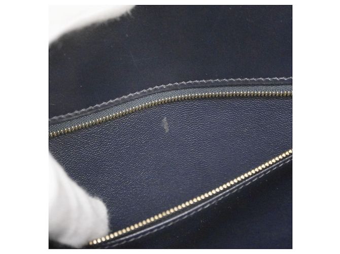 Hermès Zaino Hermes Kelly Ad GM in blu navy - vista 10