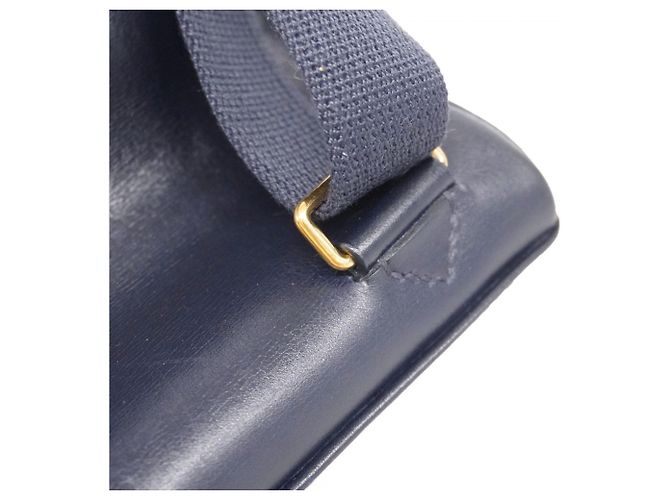 Hermès Zaino Hermes Kelly Ad GM in blu navy - vista 13