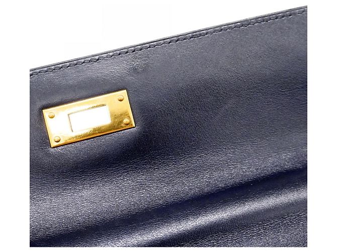 Hermès Zaino Hermes Kelly Ad GM in blu navy - vista 14