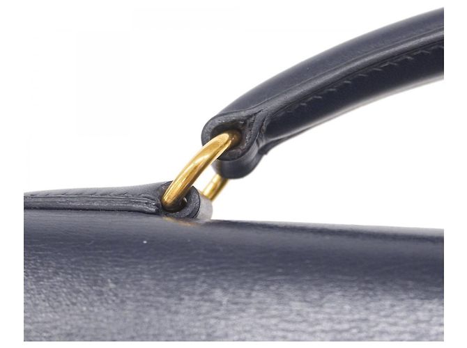 Hermès Zaino Hermes Kelly Ad GM in blu navy - vista 15