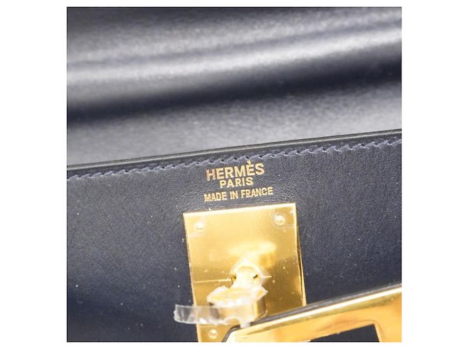 Hermès Zaino Hermes Kelly Ad GM in blu navy - vista 5