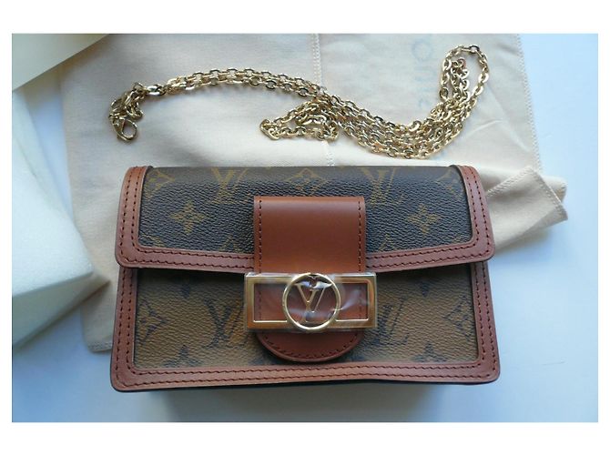 LOUIS VUITTON Portefeuille Chaine Dauphine Neuf M68746 Caramel - vue 17