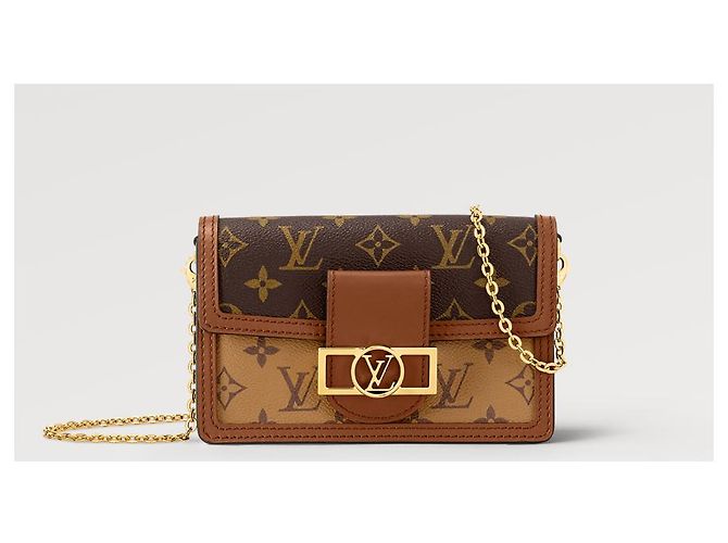 LOUIS VUITTON Portefeuille Chaine Dauphine Neuf M68746 Caramel - vue 5
