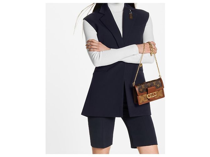 LOUIS VUITTON Portefeuille Chaine Dauphine Neuf M68746 Caramel - vue 6