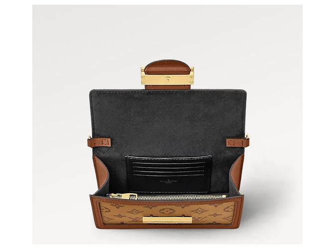 LOUIS VUITTON Portefeuille Chaine Dauphine Neuf M68746 Caramel - vue 7