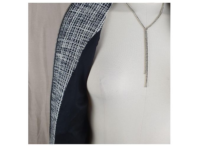 Maje Tweed Bomber Jacket Eggshell - view 2