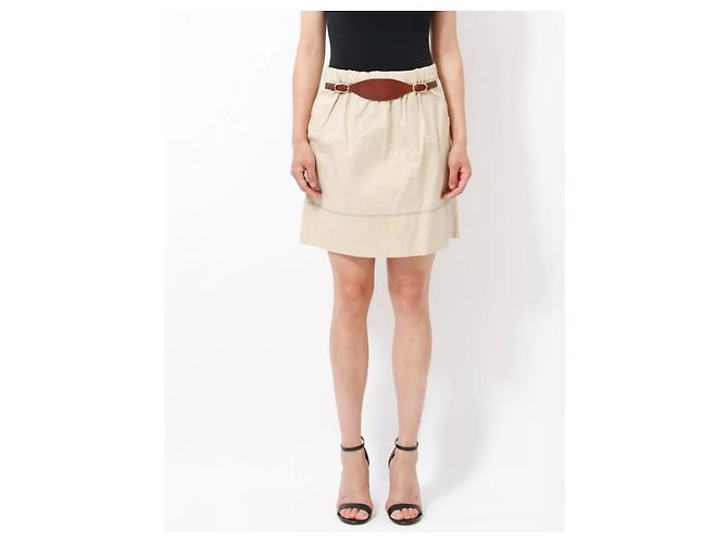 Gonna Céline, modello Circa 2010 di Phoebe Philo. Beige - vista 3