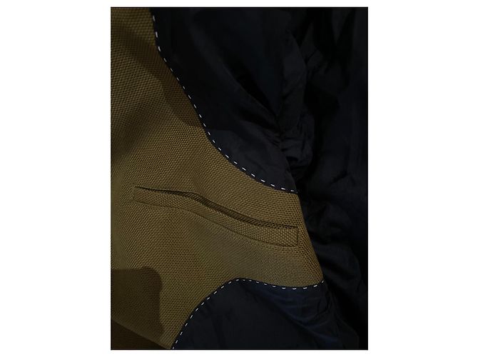 Giacca Dries Van Noten in cotone kaki Cachi - vista 7