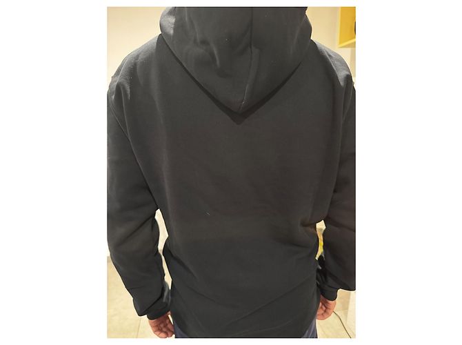 Felpa con cappuccio Jacquemus nera in cotone uomo Nero - vista 3