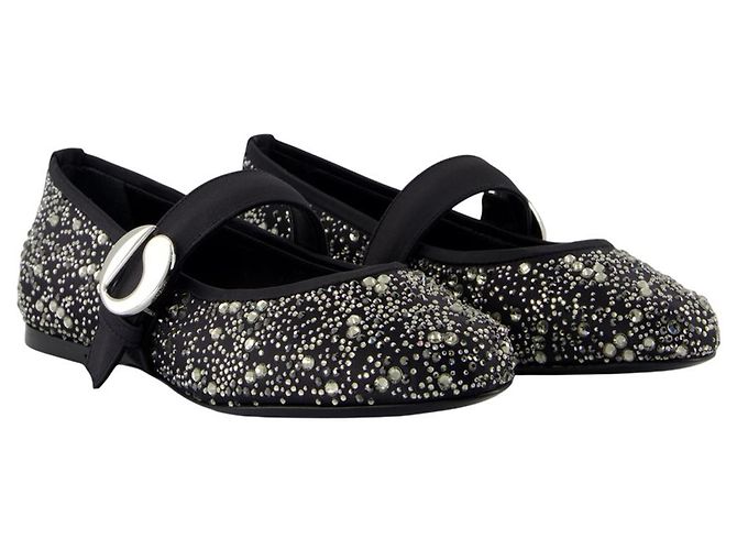 Ballerinas - Coperni - Synthetic - Black/Silver - view 2