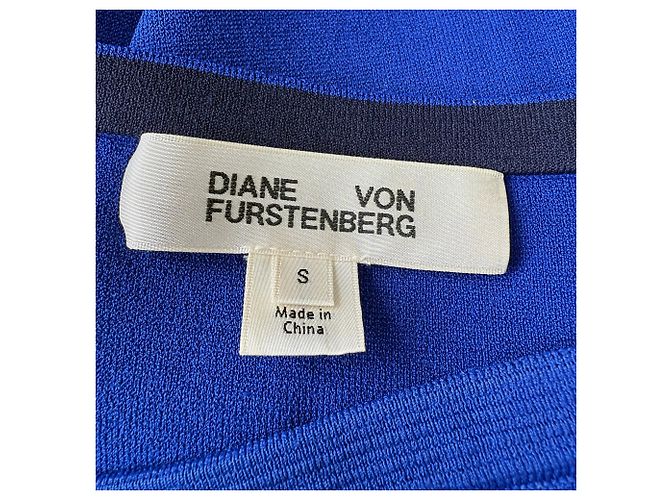 Falda lápiz midi de punto en viscosa azul de Diane Von Furstenberg - vista 4