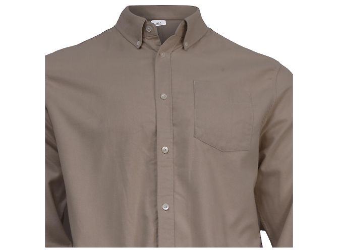 Autre Marque Camicia a maniche lunghe con bottoni Mr. P. con tasca in cotone beige - vista 2