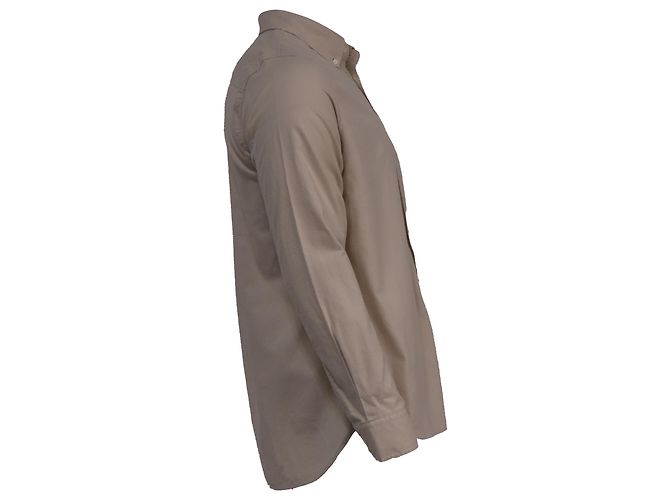 Autre Marque Camicia a maniche lunghe con bottoni Mr. P. con tasca in cotone beige - vista 3