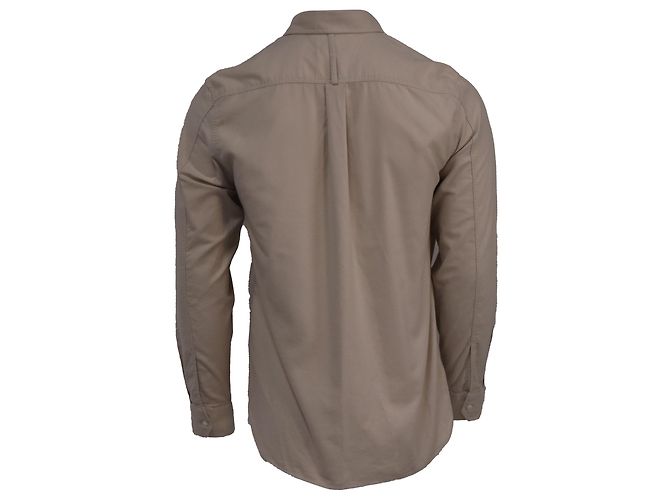 Autre Marque Camicia a maniche lunghe con bottoni Mr. P. con tasca in cotone beige - vista 4