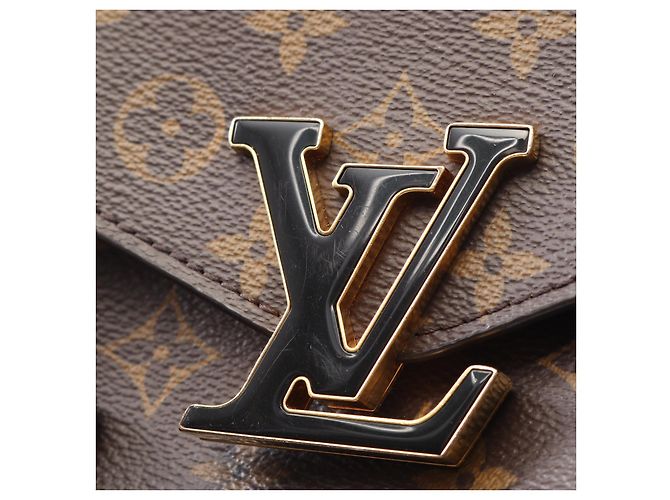 Borsa a Spalla Passy in Pelle PVC Louis Vuitton Marrone - vista 5