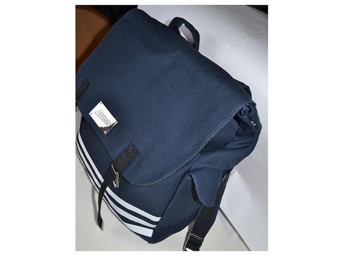 Jean Paul Gaultier Blue Canvas Backpack - view 2