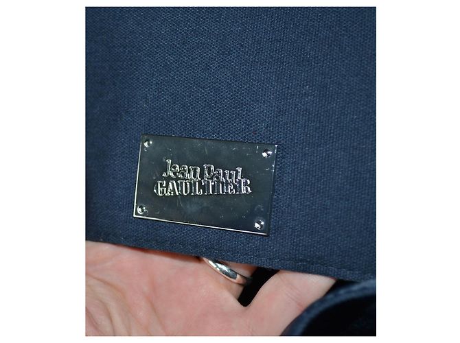 Jean Paul Gaultier Blue Canvas Backpack - view 7