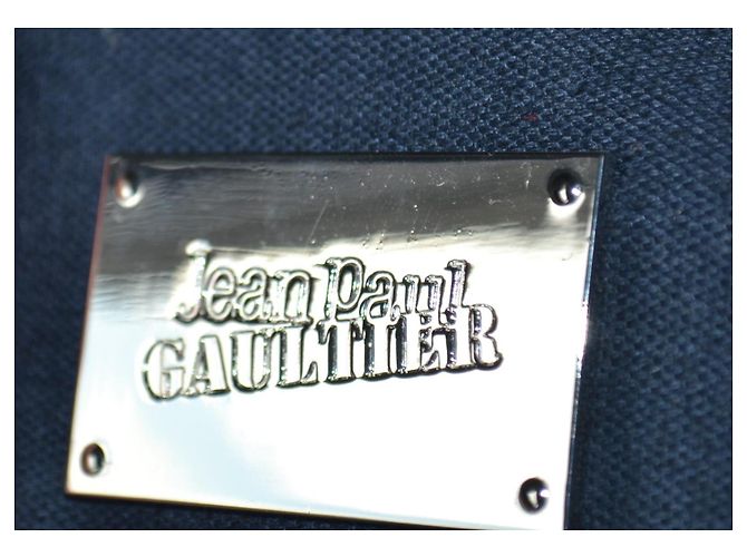 Jean Paul Gaultier Blue Canvas Backpack - view 8