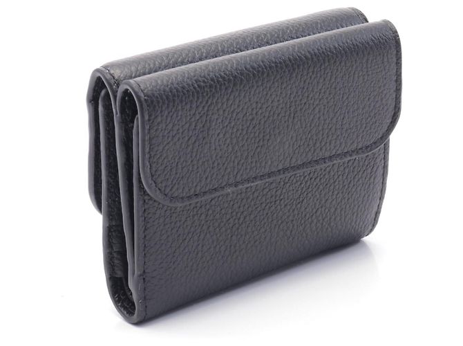 Chloé Chloe Marcie Small Trifold Leather Wallet Black - view 3