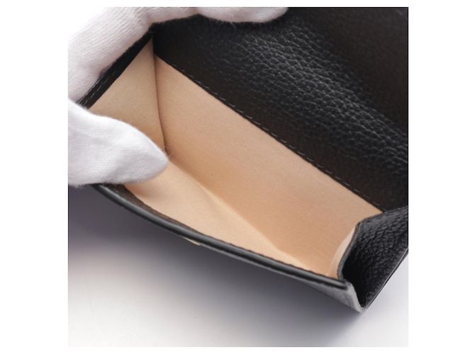 Chloé Chloe Marcie Small Trifold Leather Wallet Black - view 4