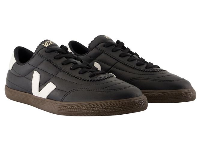 Sneakers Panenka - Veja - Pelle - Nero - vista 2