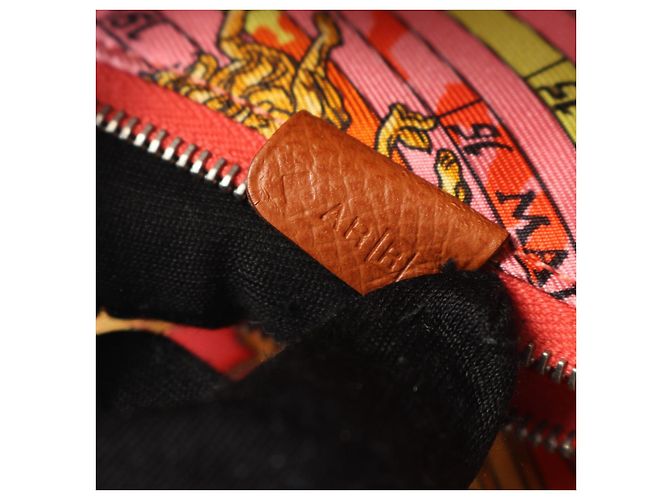 Hermès Portafoglio Hermes Azap Long Silk'in Cognac Marrone - vista 8