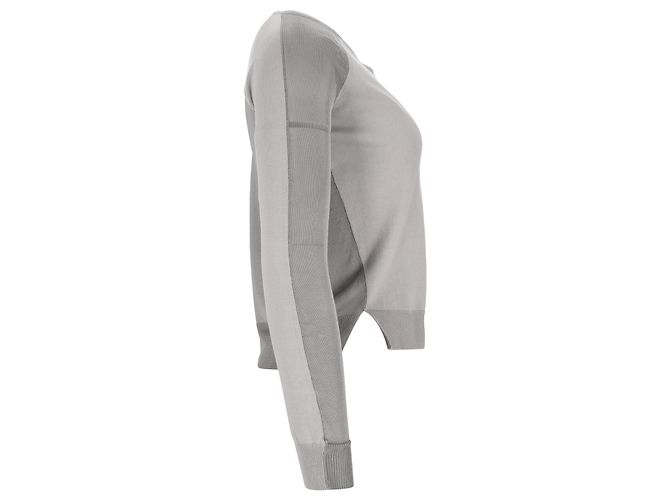 Maison Martin Margiela MM6 von Maison Margiela Pullover aus grauer Baumwolle - Ansicht 2