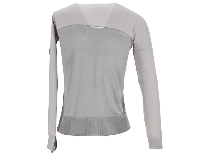 Maison Martin Margiela MM6 von Maison Margiela Pullover aus grauer Baumwolle - Ansicht 3