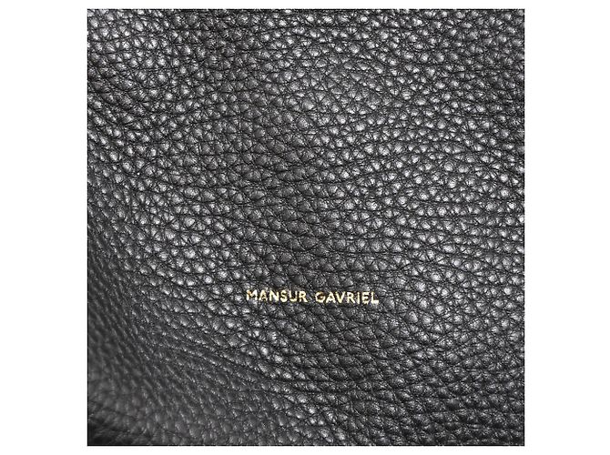 Zaino Mansur Gavriel in pelle nera - vista 6