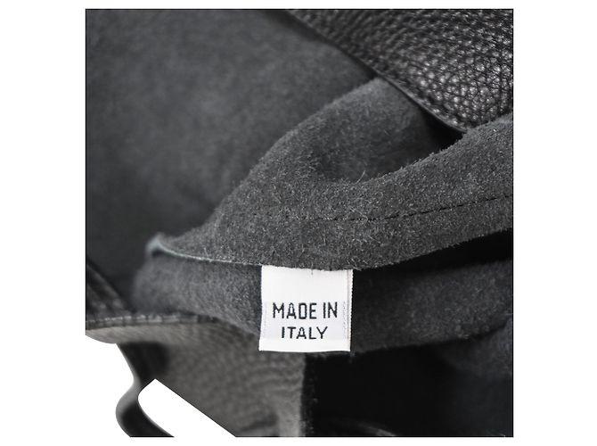 Zaino Mansur Gavriel in pelle nera - vista 7