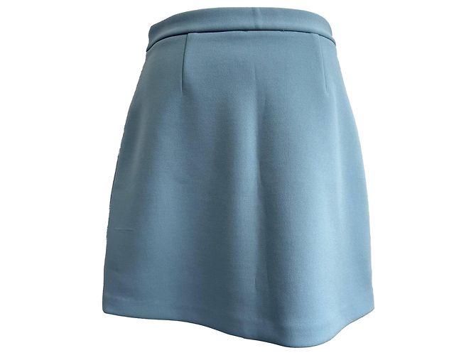 Maje Minirock Jizie Bee-Embellished aus blauer Polyester Hellblau - Ansicht 3