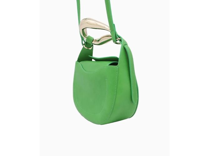 Borsa Chloé, modello Kiss SS2021. D'oro Verde - vista 2