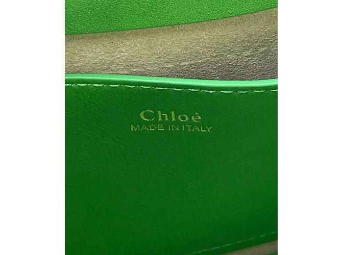 Borsa Chloé, modello Kiss SS2021. D'oro Verde - vista 5