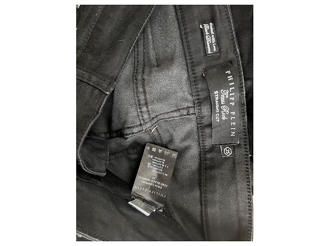 Jeans rectos negros Philipp Plein Texas Rock - vista 5