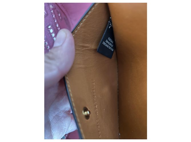 Fendi Baguette NM FF en lona bordada y perforada Rosa Fucsia - vista 13
