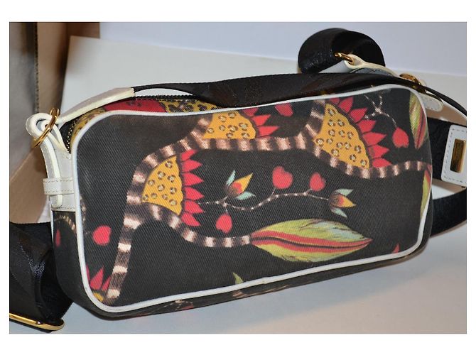 Borsa a tracolla Roberto Cavalli Freedom in pelle e tela Multicolore - vista 4
