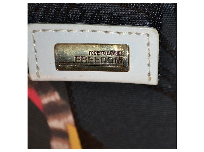 Borsa a tracolla Roberto Cavalli Freedom in pelle e tela Multicolore - vista 5
