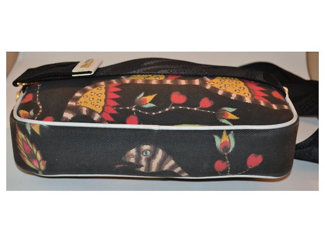 Borsa a tracolla Roberto Cavalli Freedom in pelle e tela Multicolore - vista 6