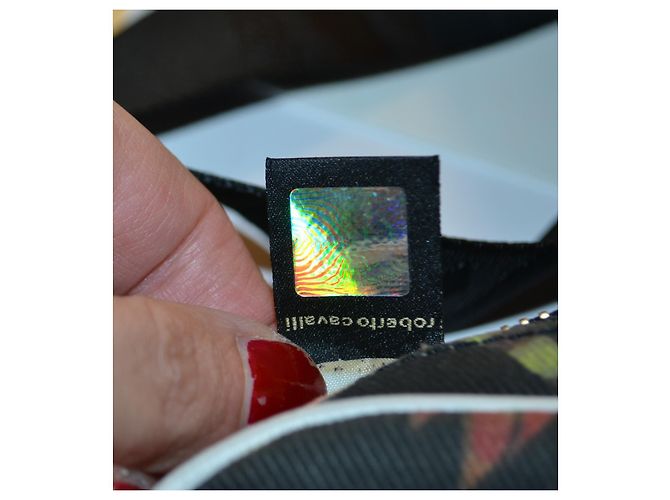 Borsa a tracolla Roberto Cavalli Freedom in pelle e tela Multicolore - vista 9
