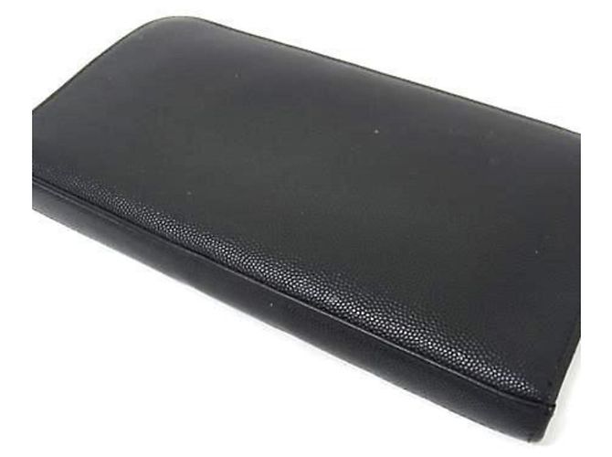 Monedero de cuero negro Saint Laurent - vista 2